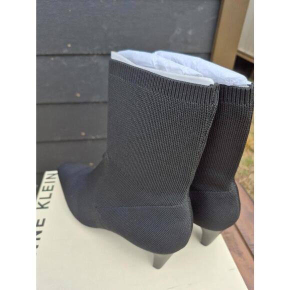 Anne Klein Iga Boots Womens US 9 M Black Faux Suede Kitten Heel Dress Bootie NEW - Picture 3 of 8